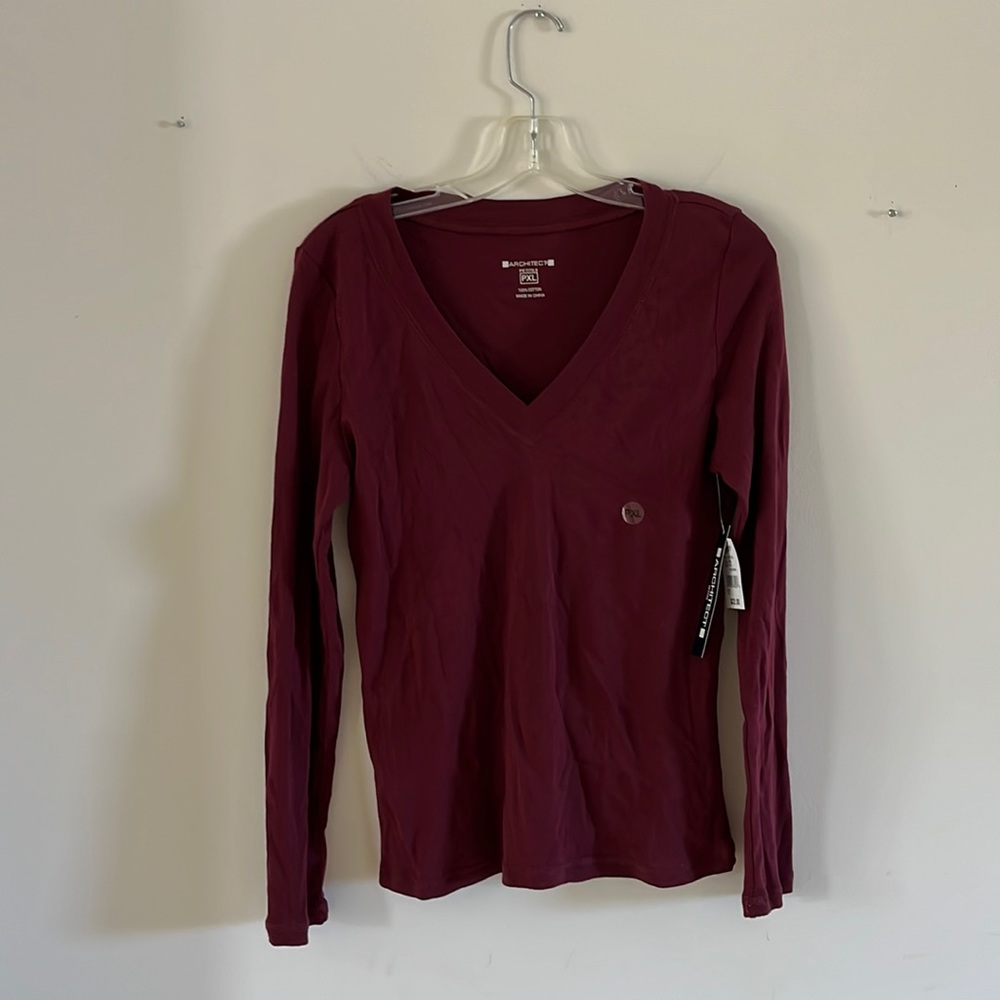 Maroon Cotton Tee